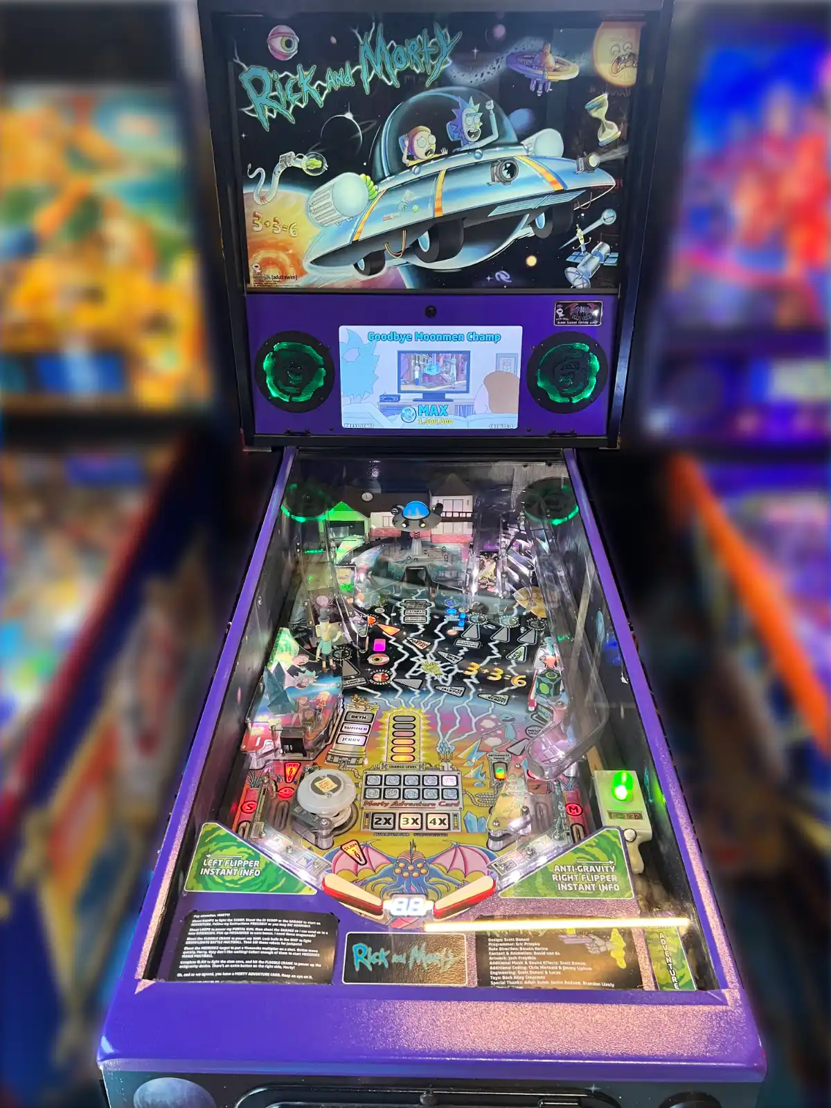 Rick & Morty pinball machine